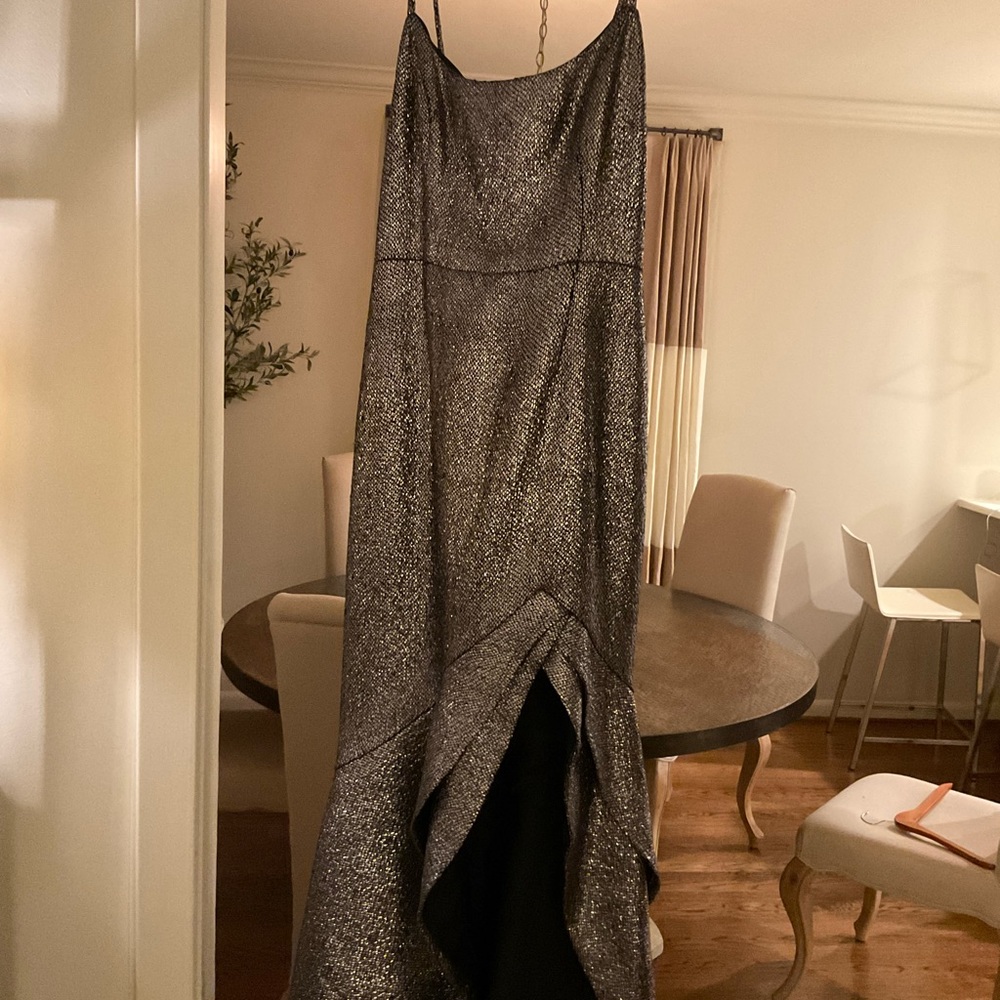 Gunmetal/ Silver evening gown size 6